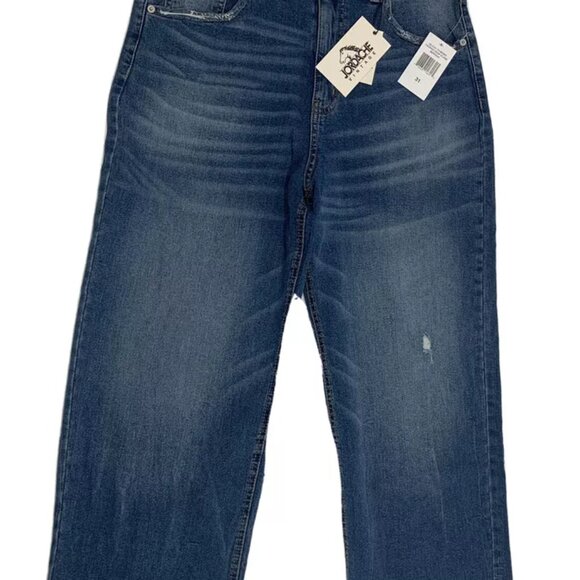 Jordache Vintage Women's Flare Midwash Jeans Size 31 Blue Designer Jeans NWT - Picture 5 of 9